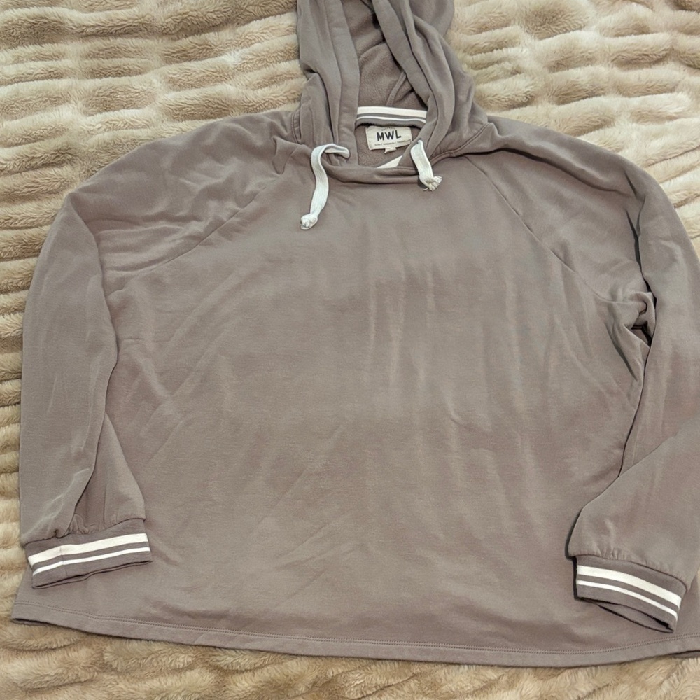 Madewell Tan Hoodie Sweater